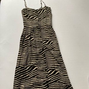 Express animal print midi dress